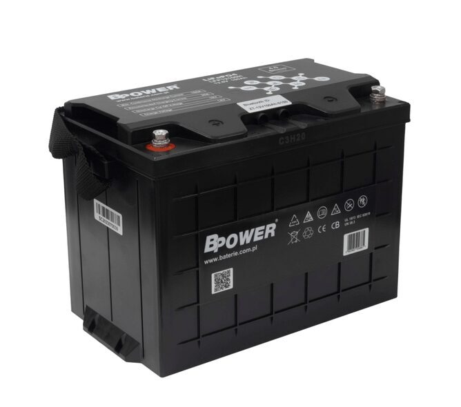 Litija akumulators BPower LiFePO4 LFP12100RV 100Ah 11.2kg (Laivām/kemperiem/UPS sistēmām)